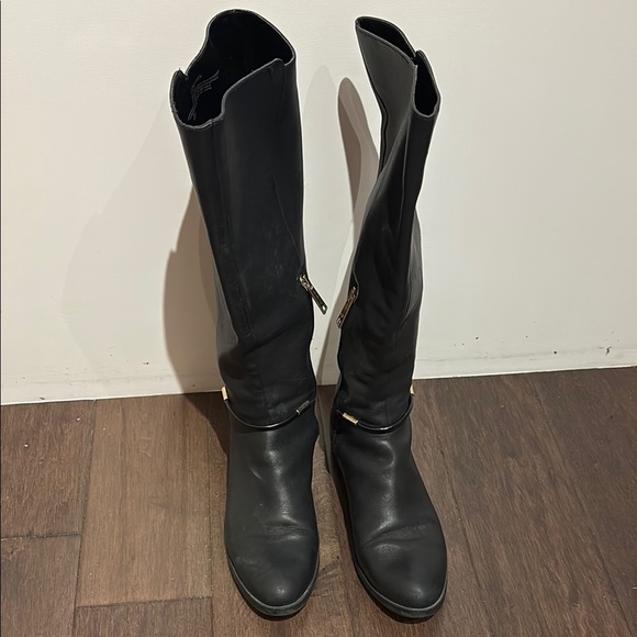IMNYC ISAAC MIZRAHI TALL LEATHER RIDING BOOTS size 8M - Picture 3 of 9